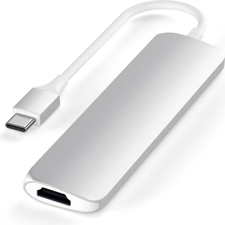 Satechi USB-C Slim Multiport V2 (USB-C, 6 Ports)