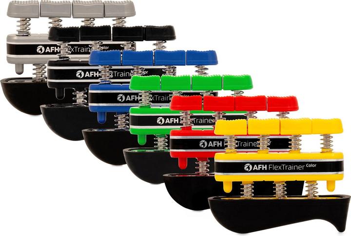 Produktbild AFH Webshop Fingertrainer-Set Color mit Aufbewahrungsdisplay