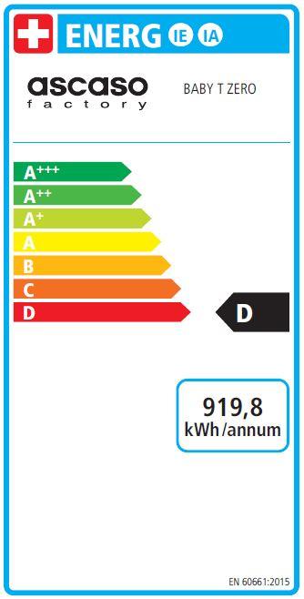 Energie-Label Ascaso Baby T One