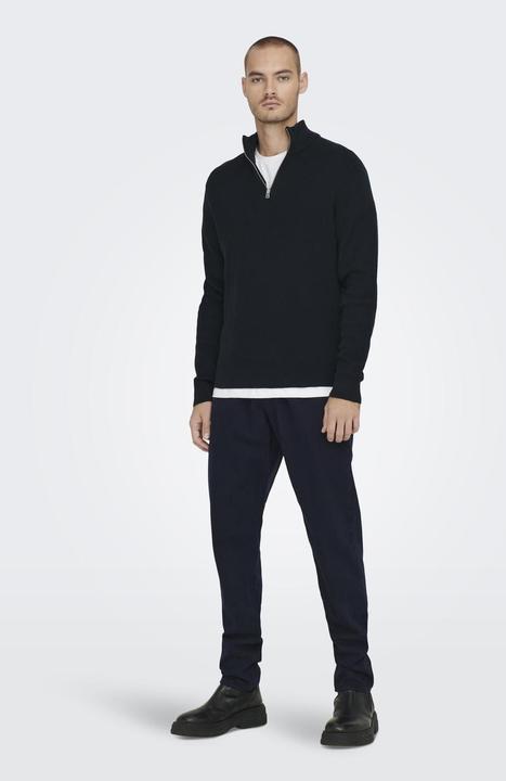 Produktbild Only & Sons Onsphil Reg 12 Struc Half Zip Knit Noos (XS)