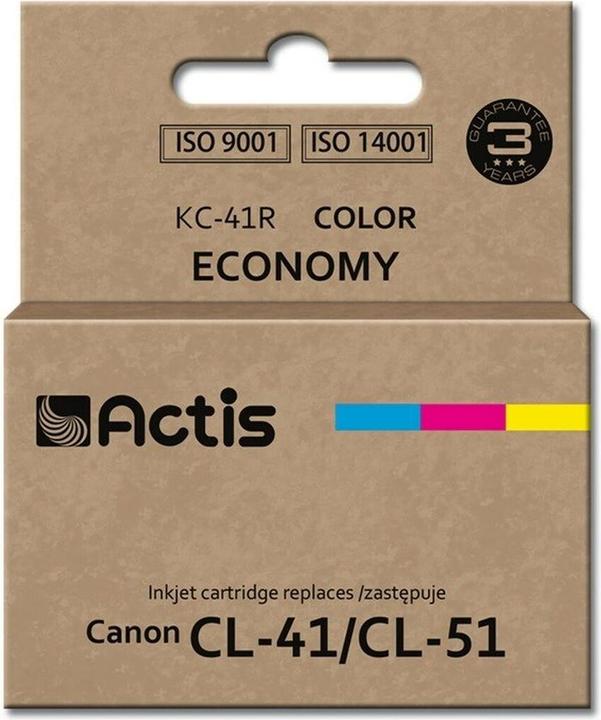 Actual product image Factis KC-41R color ink cartridge for Canon CL-41/CL-51 replacement - Compatible - Tin (M, Y, C)