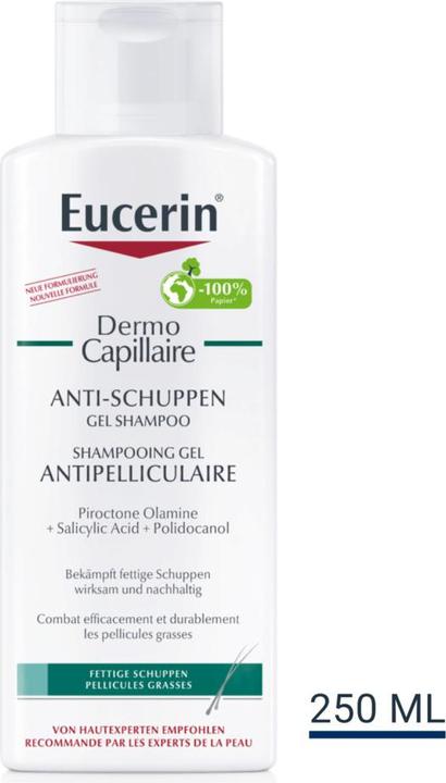 Produktbild Eucerin DermoCapillaire Anti-Schuppen Gel Shampoo (250 ml, Flüssiges Shampoo)