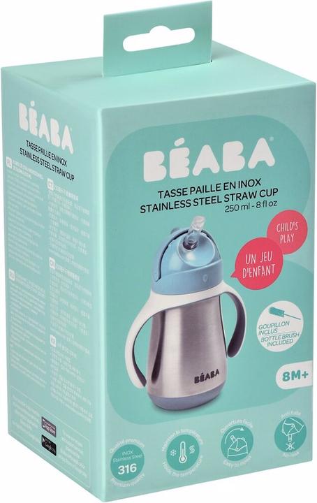 Actual product image Beaba Straw Cup Inox