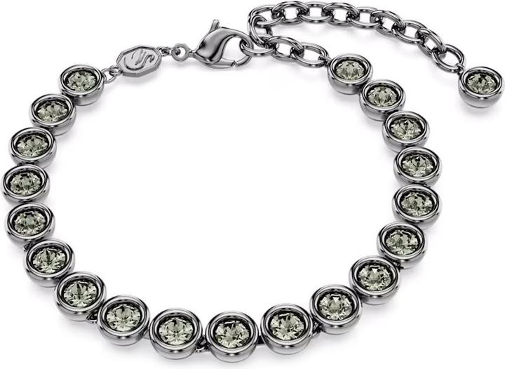 Produktbild Swarovski Imber Tennis Armband Rundschliff Schwarz (20 cm, Swarovski Metall)