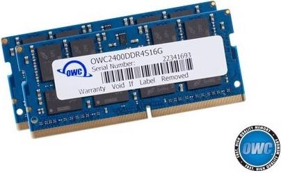 Actual product image OWC 32.0GB (2x 16GB) 2400MHz DDR4 PC4-19200 SO-DIMM 260 Pin CL17 Memory Upg. (2 x 16GB, 2400 MHz, DDR4-RAM, SO-DIMM)