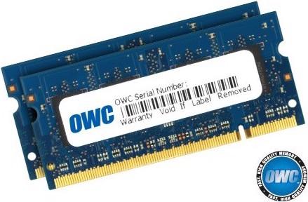 Productafbeelding OWC 4,0 GB (2x 2 GB moduleset) PC-6400 DDR2 800MHz SO-DIMM 200-pins geheugenmodule voor Apple (2 x 2GB, 800 MHz, DDR2 RAM, SO-DIMM)