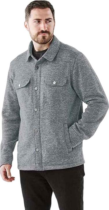 Actual product image Stormtech Mens Avalante Heather Knitted Shirt Jacket (XL)