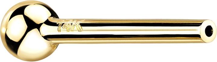 Star Piercing Micro Threadless Barbell-Stab 14k gold mit Kugel (ohne Messing, 14k Gold)