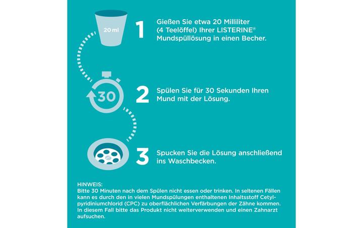 Produktbild Listerine Mundspülung Cool Mint mild 2 x 500 ml (1000 ml, Mundspülung)