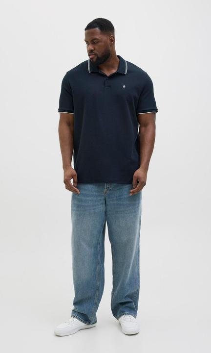 Actual product image Jack & Jones Plus Size Logo Poloshirt Poloshirt (4XL)