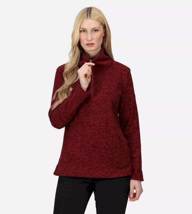 Actual product image Regatta Womens/Ladies Kizmitt Marl Half Zip Fleece Top (34 D)