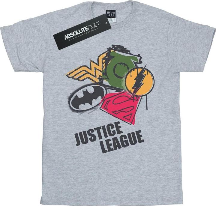 Produktbild Justice League Spray Logos TShirt Jungen (140, 146)