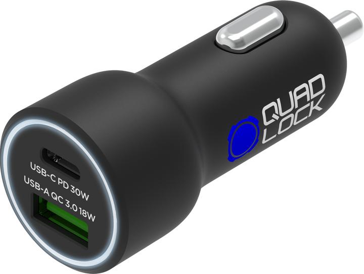Actual product image Quad Lock Dual USB-C 48W Car Charger