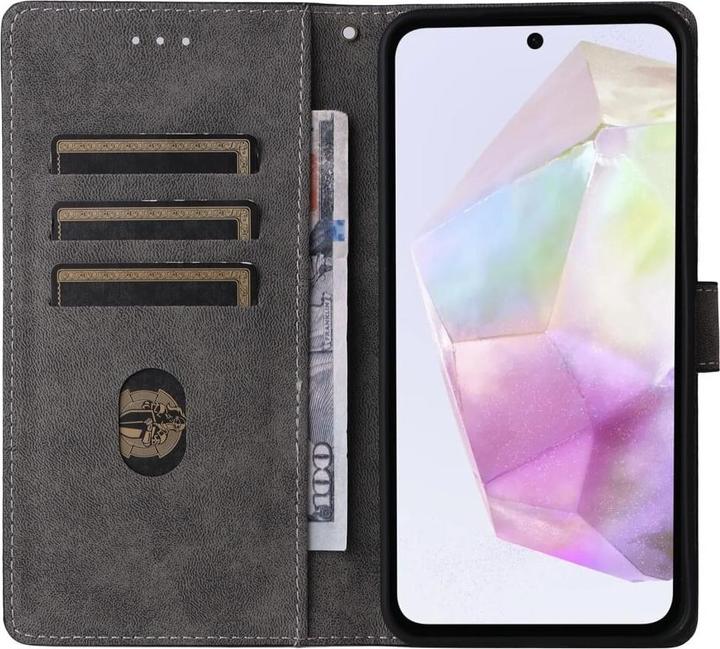 Actual product image Cover-Discount Galaxy A56 5G - Ledertasche mit RFID Blocker (Samsung Galaxy A56)