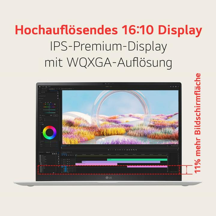 Immagine prodotto LG gram Pro 17 (17", Intel Core Ultra 7 155H, 16 GB, 1000 GB, DE)