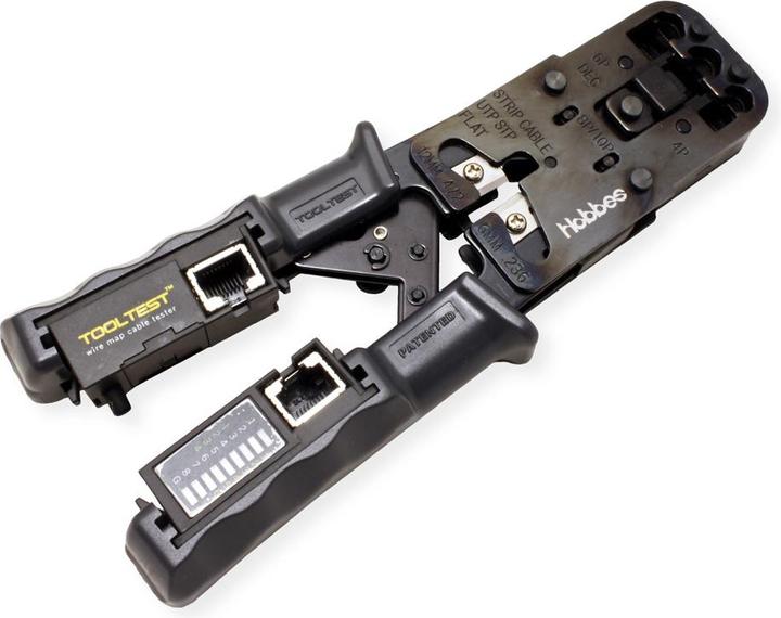 Actual product image Hobbes Crimping pliers with offline cable tester