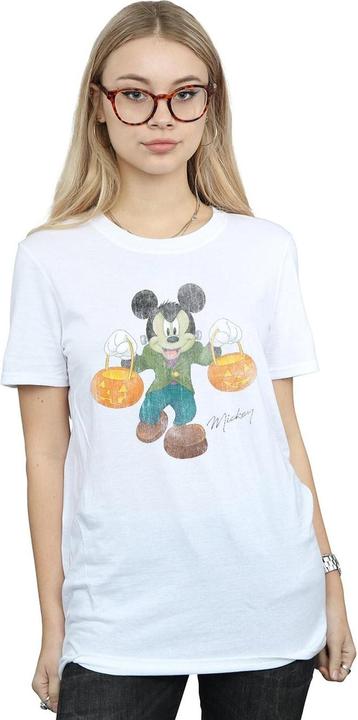 Actual product image Disney Womens/Ladies Frankenstein Mickey Mouse Cotton Boyfriend T-Shirt (M)