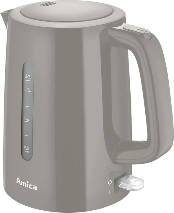 Actual product image Amica KF 1013 teapot gray (1.70 l, EU plug)
