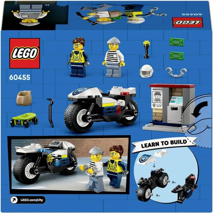 Immagine prodotto LEGO Inseguimento della città con la moto della polizia (60455, LEGO City)