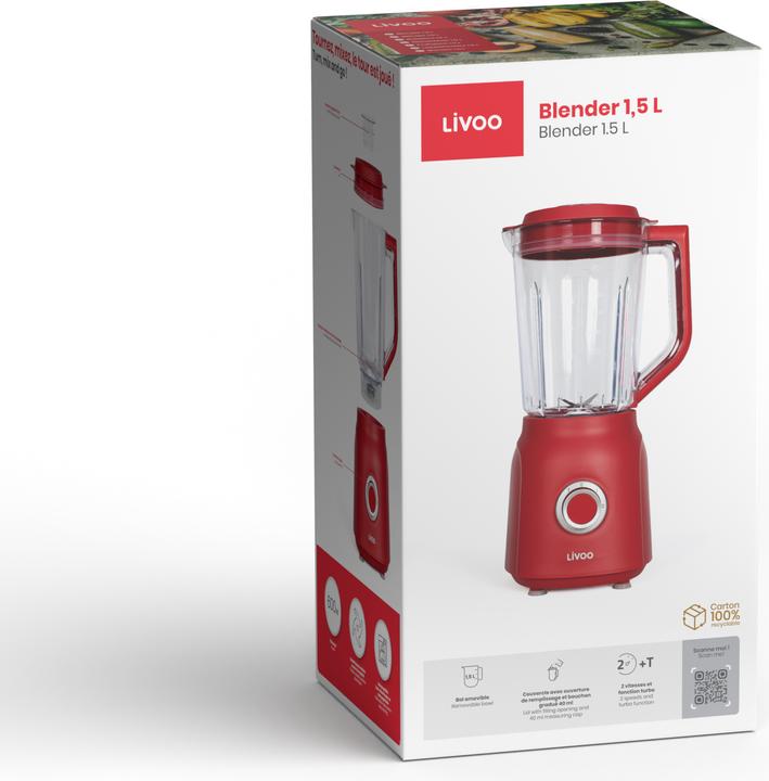 Image du produit Livoo Blender 1,5 L (600 W)