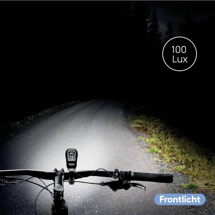 Produktbild Fischer Fahrrad-Scheinwerfer LED batteriebetrieben Schwarz