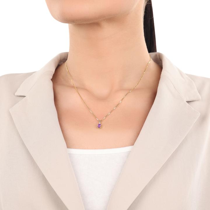 Produktbild Amor Anhänger für Damen, Gold 375, Zirkonia synth., Amethyst (Gold 375, 9 ct)