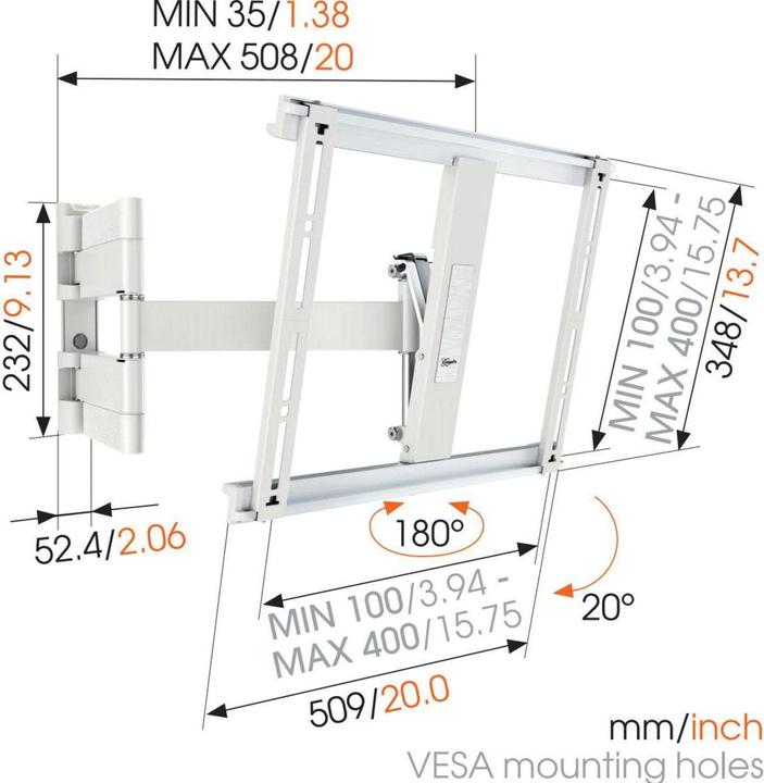 Produktbild Vogels Thin 445 (Wand, 55", 18 kg)
