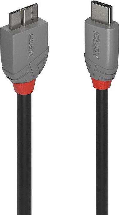 Lindy USB 3.2 Typ C an Micro-B Kabel, Anthra Line (2 m)
