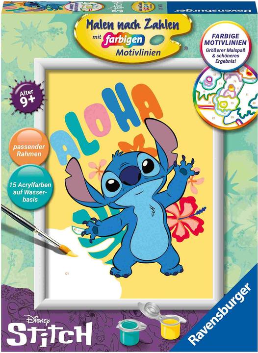 Actual product image Ravensburger Painting by numbers 23767 - Disney Stitch - Children aged 9 and over