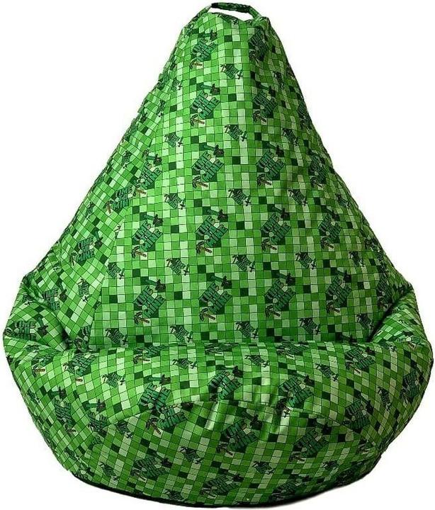 Actual product image Go Gift Sako Bag Pouffe Pear Print Minecraft XL 130 x 90 cm
