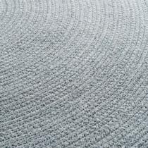 Actual product image Douceur D'intérieur round rug + pompoms, gray, diameter 90 cm, polyco (90 x 90 x 0.5 cm)