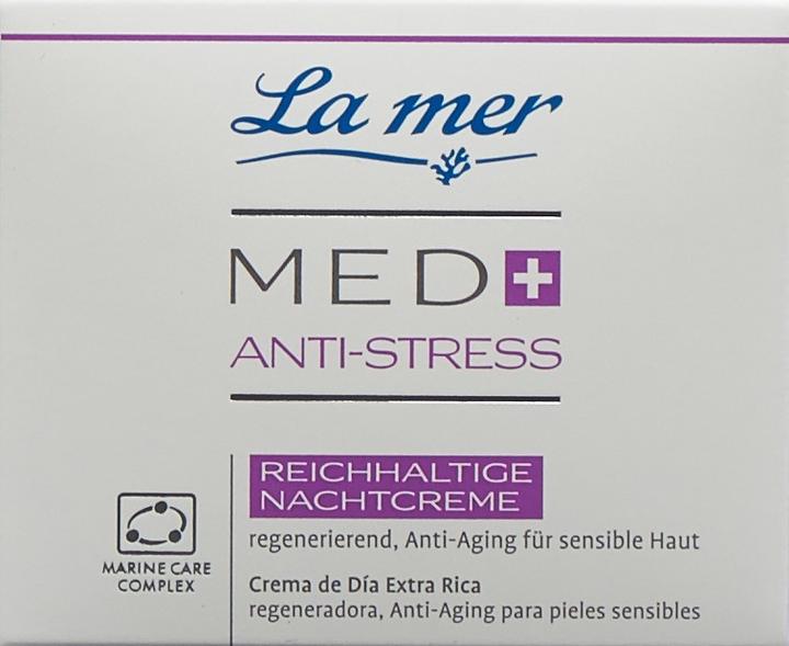 Produktbild La Mer Med+ Anti-Stress Reichhaltige Nachtcreme ohne Parfum (50 ml, Nachtcreme)