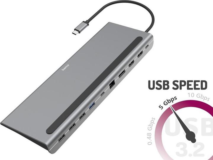 Actual product image Hama Essential (USB-C, 10 Ports)