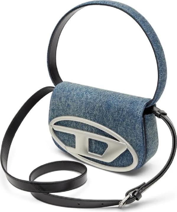 Actual product image Diesel 1dr shoulder bag in denim color blue jeans