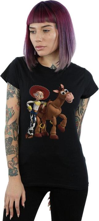 Actual product image Disney Womens/Ladies Toy Story 4 Jessie And Bullseye Cotton T-Shirt (M)