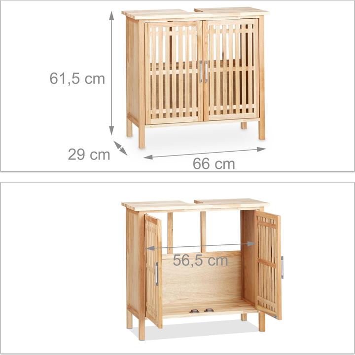 Produktbild Relaxdays Waschbeckenunterschrank (66 x 29 x 61.5 cm)