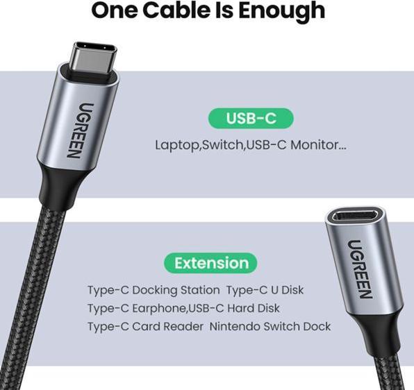 Image du produit Ugreen USB C – USB C (1 m, USB 3.1)