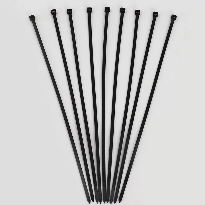 Produktbild Aquagart 100 Kabelbinder 300mm x 4,8mm für Schattiernetz Zaunblende Tennisblende Bauzaun