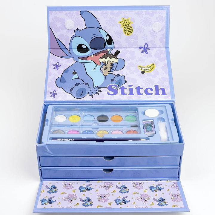 Actual product image Dick Smith Lilo & Stitch colouring case with drawer - Disney