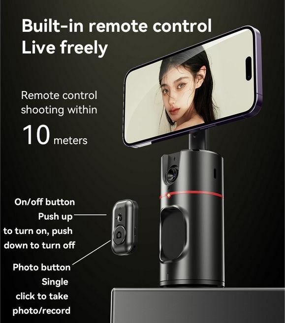 Actual product image Yesido 360° AI Auto Face Tracking Camera Tripod (Smartphone, 0.37 kg)