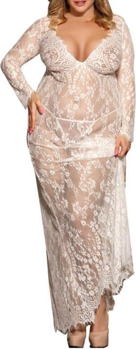 Produktbild Subblime Maxi-Kleid aus floraler Spitze (L, XL)