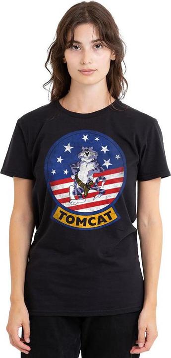 Actual product image Top Gun Unisex Adult Tomcat Logo T-Shirt (L)