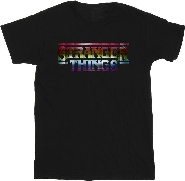 Netflix Stranger Things Rainbow Dot Logo TShirt