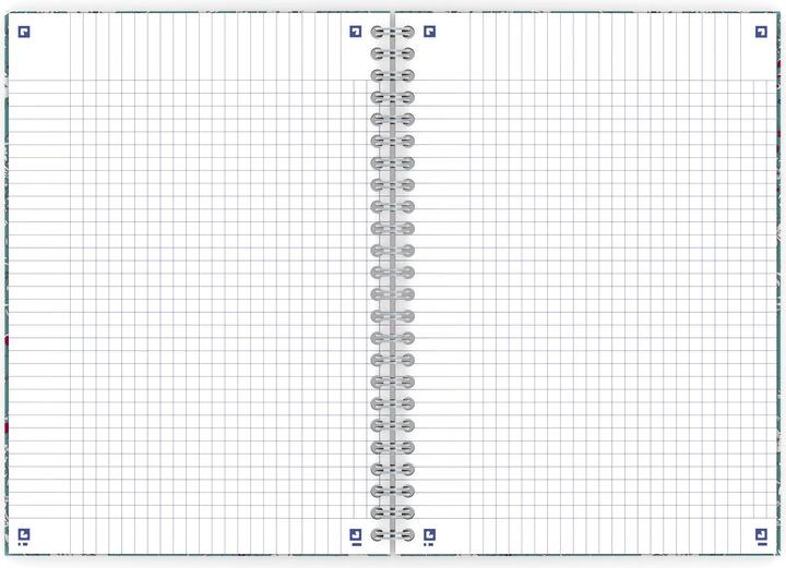Produktbild Oxford FORME FLORAL - Spiralbuch (B5, Kariert, Harter Einband)