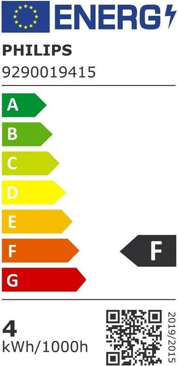 Energie-Label Philips Amber (E27, 3.10 W, 250 lm, 1 x, F)