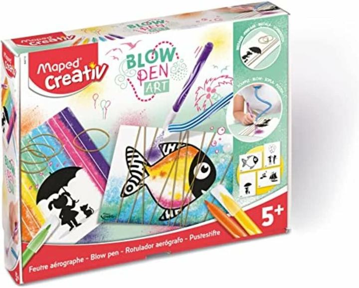 Immagine prodotto Maped CREATIV 846710 Arte delle corde con penna a soffio e modelli per dipingere e spruzzare (Multicolore, 1 x)