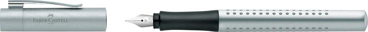 Immagine prodotto Faber-Castell FABER-CA. Penna stilografica Grip 2011 EF 140992 argento (Argento, 1 x)