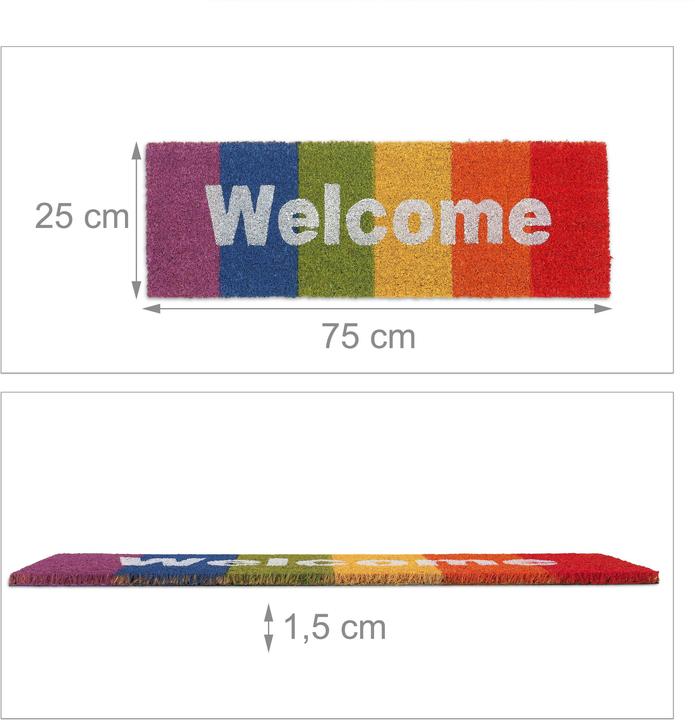 Productafbeelding Relaxdays Deurmat (75 x 25 x 1,5 cm)