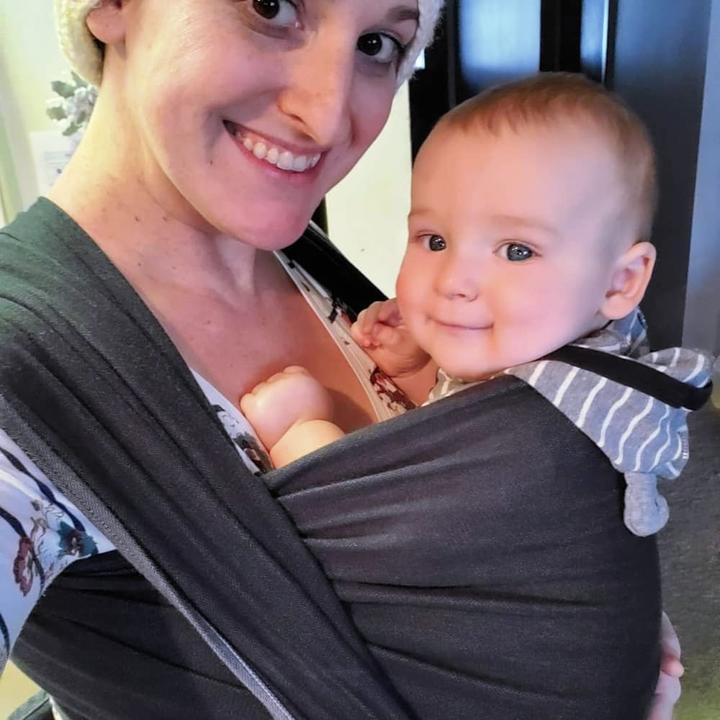 Actual product image Baby sling Doubleface anthracite (5.70 m)
