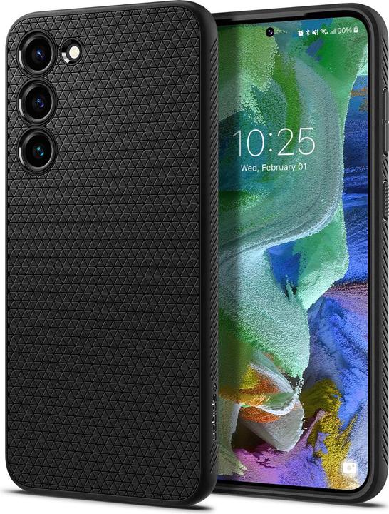 Actual product image Spigen Liquid Air Case for S916B Samsung Galaxy S23+ - matt black (Samsung Galaxy S23+)